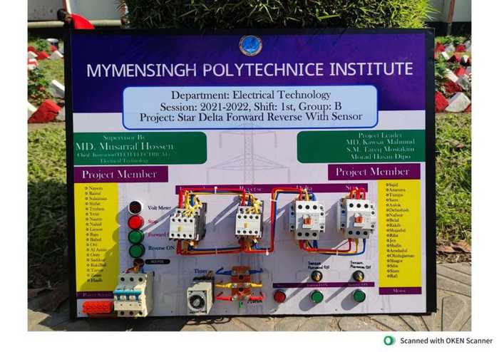 Star-Delta Forward & Reverse Motor Control Panel