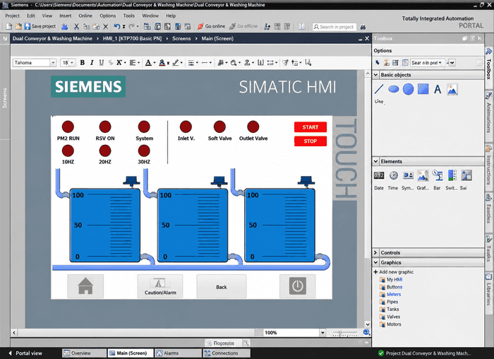 Industrial Washing Machine Automation